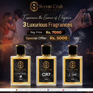 Scents Craft luxury perfume set – Creed Avant, CR7, J. Sports 50ml