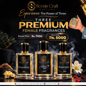 Scents Craft Freedom, Flora & Forever perfume set 50ml